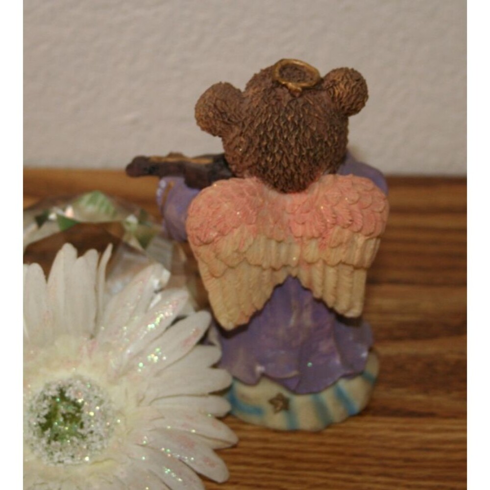 Ks Collection Angel Playing Violin Halo Figurine Christmas Decor 4.5 Inch - Picture 3 of 3